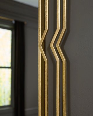 Claybrook Accent Mirror - Gold Accent Mirror modern furniture Contempo Furniture