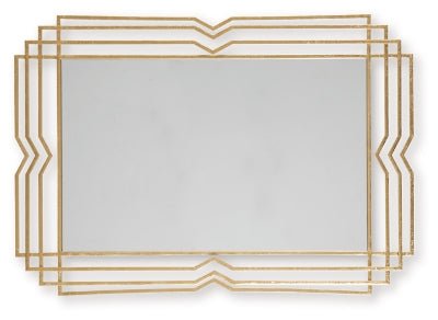 Claybrook Accent Mirror - Gold Accent Mirror modern furniture Contempo Furniture