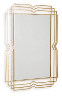 Claybrook Accent Mirror - Gold Accent Mirror modern furniture Contempo Furniture