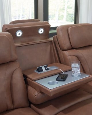 Clean - Slate Power Reclining Sofa - Dark Brown Power Reclining Sofa modern furniture Contempo Furniture