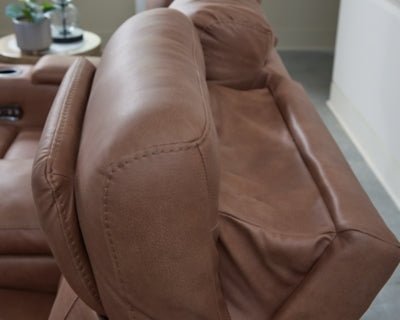 Clean - Slate Power Reclining Sofa - Dark Brown Power Reclining Sofa modern furniture Contempo Furniture