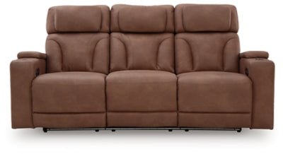 Clean - Slate Power Reclining Sofa - Dark Brown Power Reclining Sofa modern furniture Contempo Furniture
