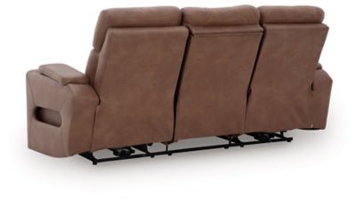 Clean - Slate Power Reclining Sofa - Dark Brown Power Reclining Sofa modern furniture Contempo Furniture
