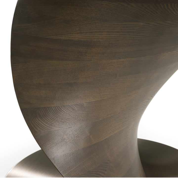 Cleveland  Contemporary Glass and Grey Ash Dining Table