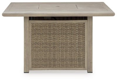 Cliff Trails Fire Pit Table - Beige Fire Pits modern furniture Contempo Furniture