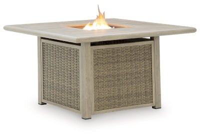 Cliff Trails Fire Pit Table - Beige Fire Pits modern furniture Contempo Furniture