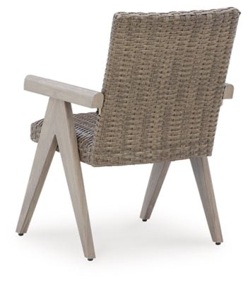 Cliff Trails Outdoor Arm Chair (Set of 2) - Beige Chair Set modern furniture Contempo Furniture
