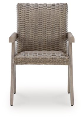 Cliff Trails Outdoor Arm Chair (Set of 2) - Beige Chair Set modern furniture Contempo Furniture