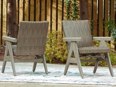 Cliff Trails Outdoor Rocking Arm Chair (Set of 2) - Beige Chair Set modern furniture Contempo Furniture