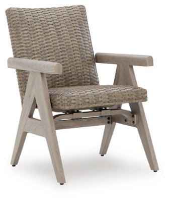 Cliff Trails Outdoor Rocking Arm Chair (Set of 2) - Beige Chair Set modern furniture Contempo Furniture