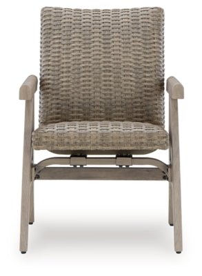 Cliff Trails Outdoor Rocking Arm Chair (Set of 2) - Beige Chair Set modern furniture Contempo Furniture