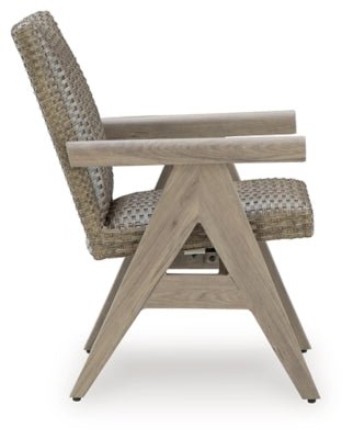 Cliff Trails Outdoor Rocking Arm Chair (Set of 2) - Beige Chair Set modern furniture Contempo Furniture