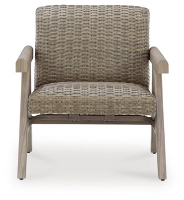 Cliff Trails Outdoor Rocking Lounge Chair - Beige Rocker Chair modern furniture Contempo Furniture