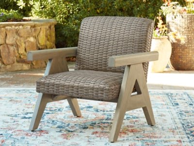 Cliff Trails Outdoor Rocking Lounge Chair - Beige Rocker Chair modern furniture Contempo Furniture