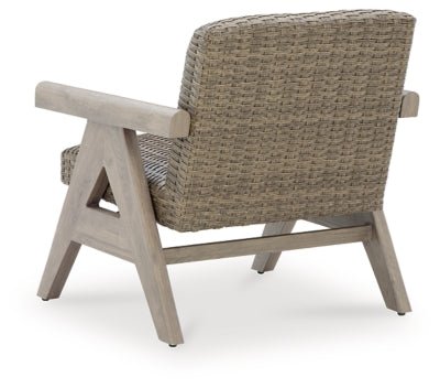 Cliff Trails Outdoor Rocking Lounge Chair - Beige Rocker Chair modern furniture Contempo Furniture