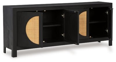 Cliffiings Accent Cabinet - Black Accent Cabinet modern furniture Contempo Furniture