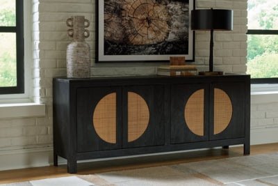 Cliffiings Accent Cabinet - Black Accent Cabinet modern furniture Contempo Furniture