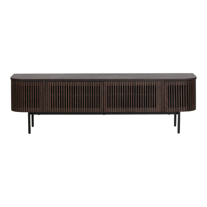 Clifton - Modern Smoked Ash Tall TV Stand