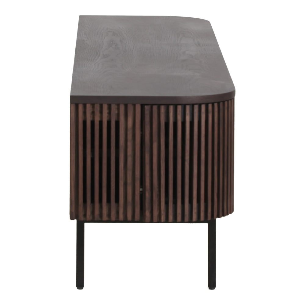 Clifton - Modern Smoked Ash Tall TV Stand - View 10