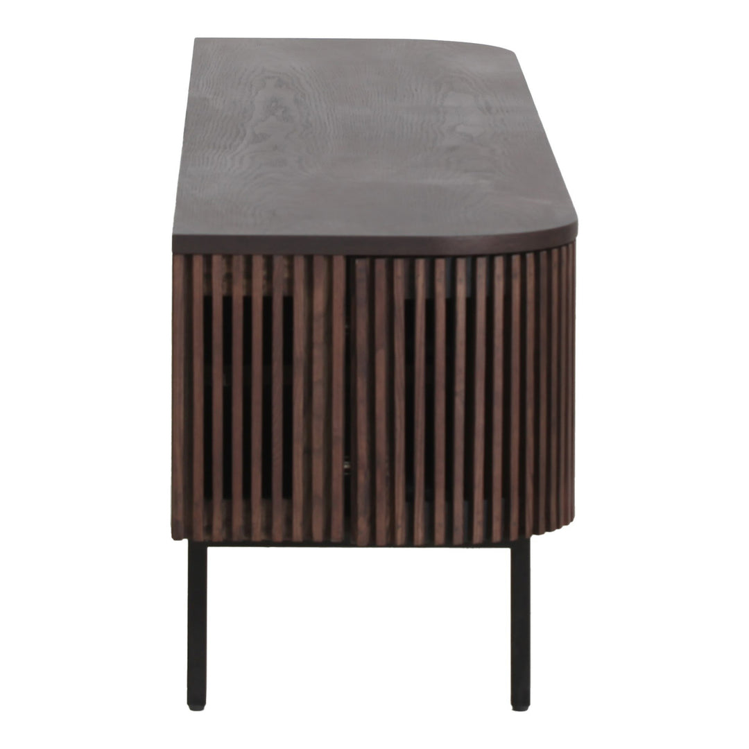 Clifton - Modern Smoked Ash Tall TV Stand
