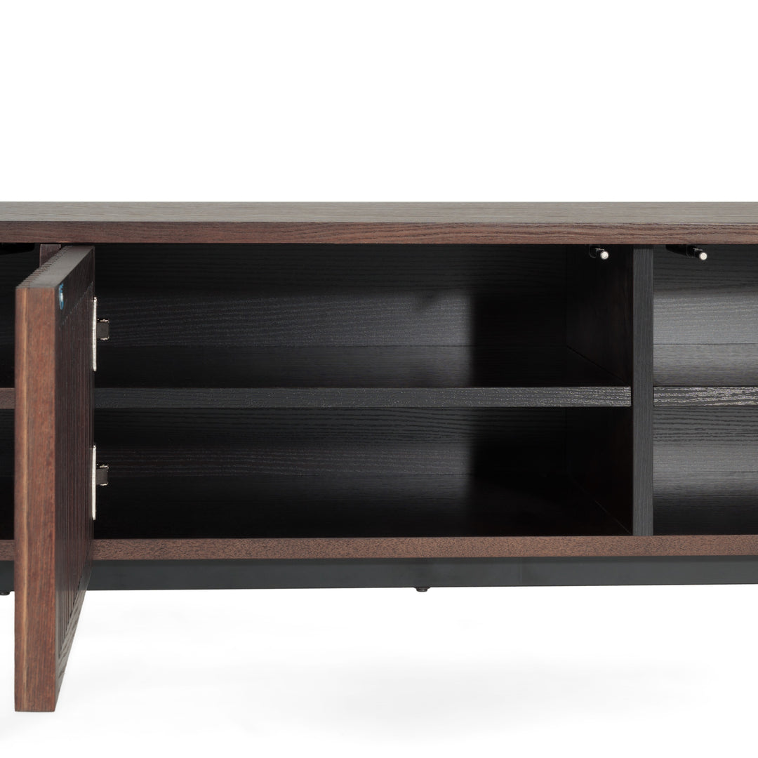 Clifton - Modern Smoked Ash Tall TV Stand