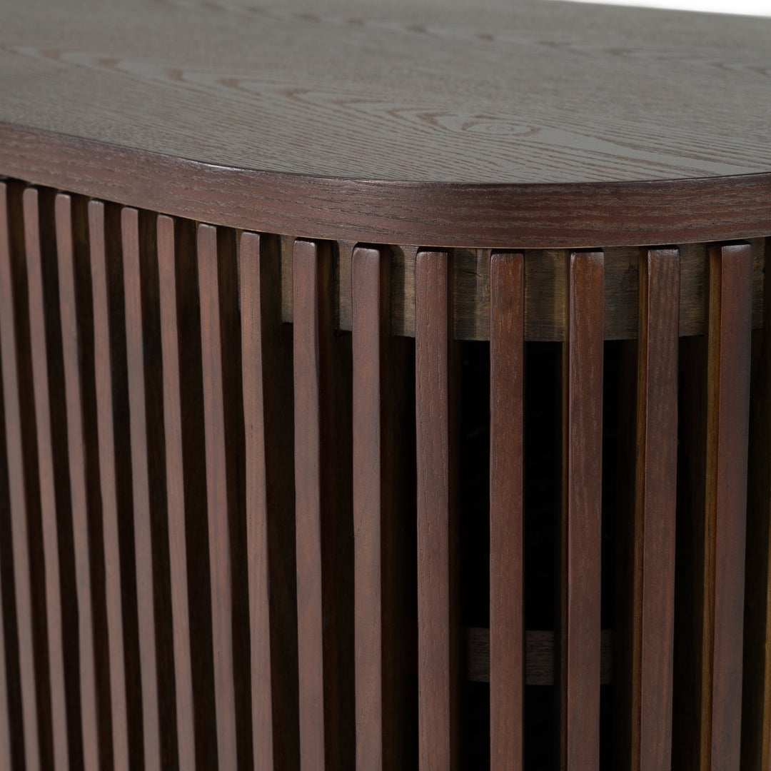 Clifton - Modern Smoked Ash Tall TV Stand