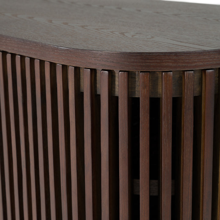 Clifton - Modern Smoked Ash Tall TV Stand