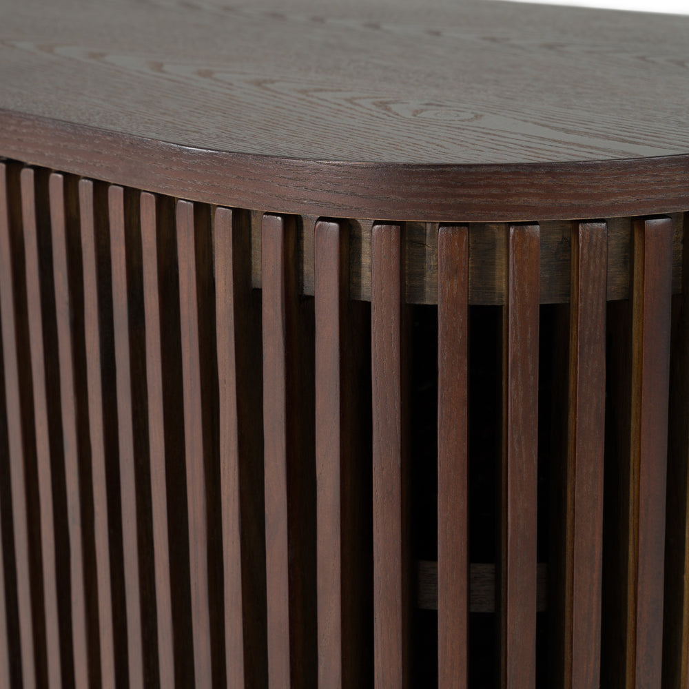 Clifton - Modern Smoked Ash Tall TV Stand - View 7