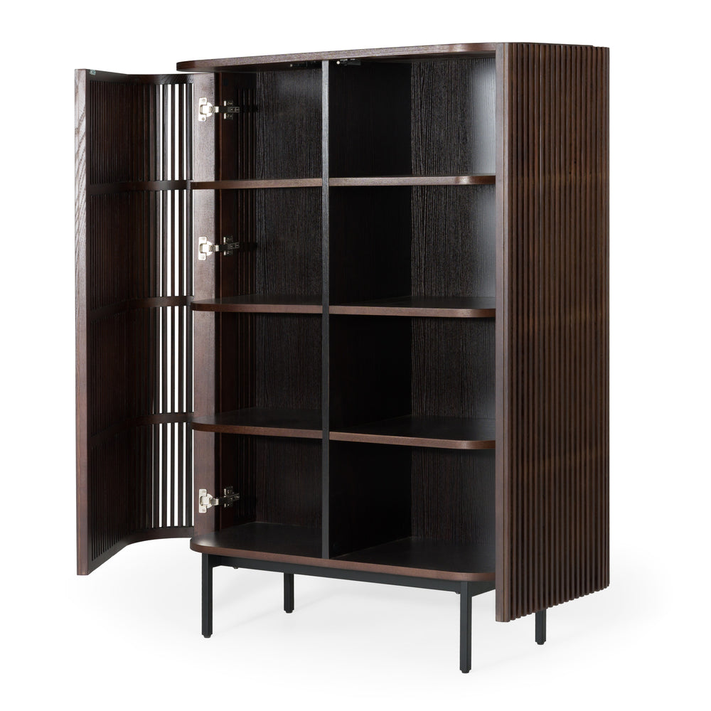 Clifton - Modern Smoked Ash Tall Buffet - View 5