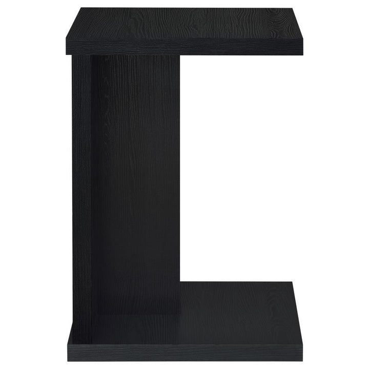 Clower - Engineered Wood C - Shaped Sofa Side Table - Black Side Table modern furniture Contempo Furniture