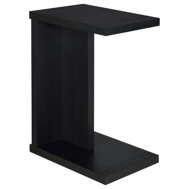 Clower - Engineered Wood C - Shaped Sofa Side Table - Black Side Table modern furniture Contempo Furniture