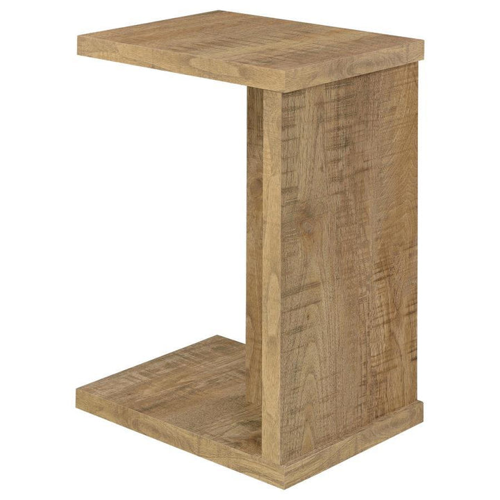 Clower - Engineered Wood C - Shaped Sofa Side Table - Mango Side Table modern furniture Contempo Furniture