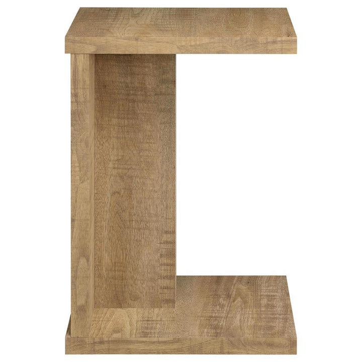 Clower - Engineered Wood C - Shaped Sofa Side Table - Mango Side Table modern furniture Contempo Furniture
