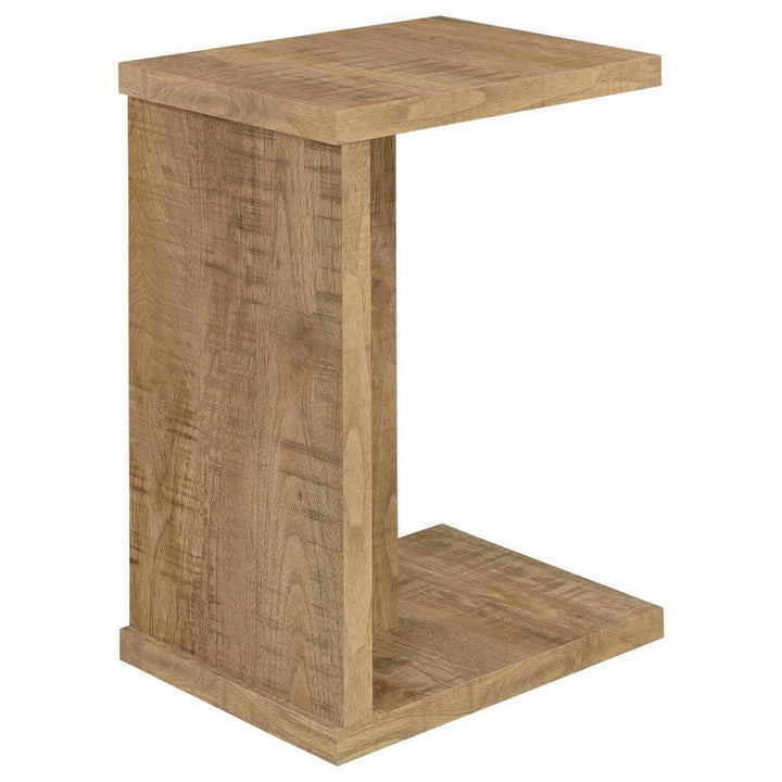 Clower - Engineered Wood C - Shaped Sofa Side Table - Mango Side Table modern furniture Contempo Furniture