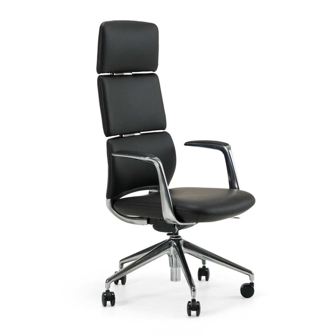 Clyne - Modern Black Vegan Leather Executive Office Chair