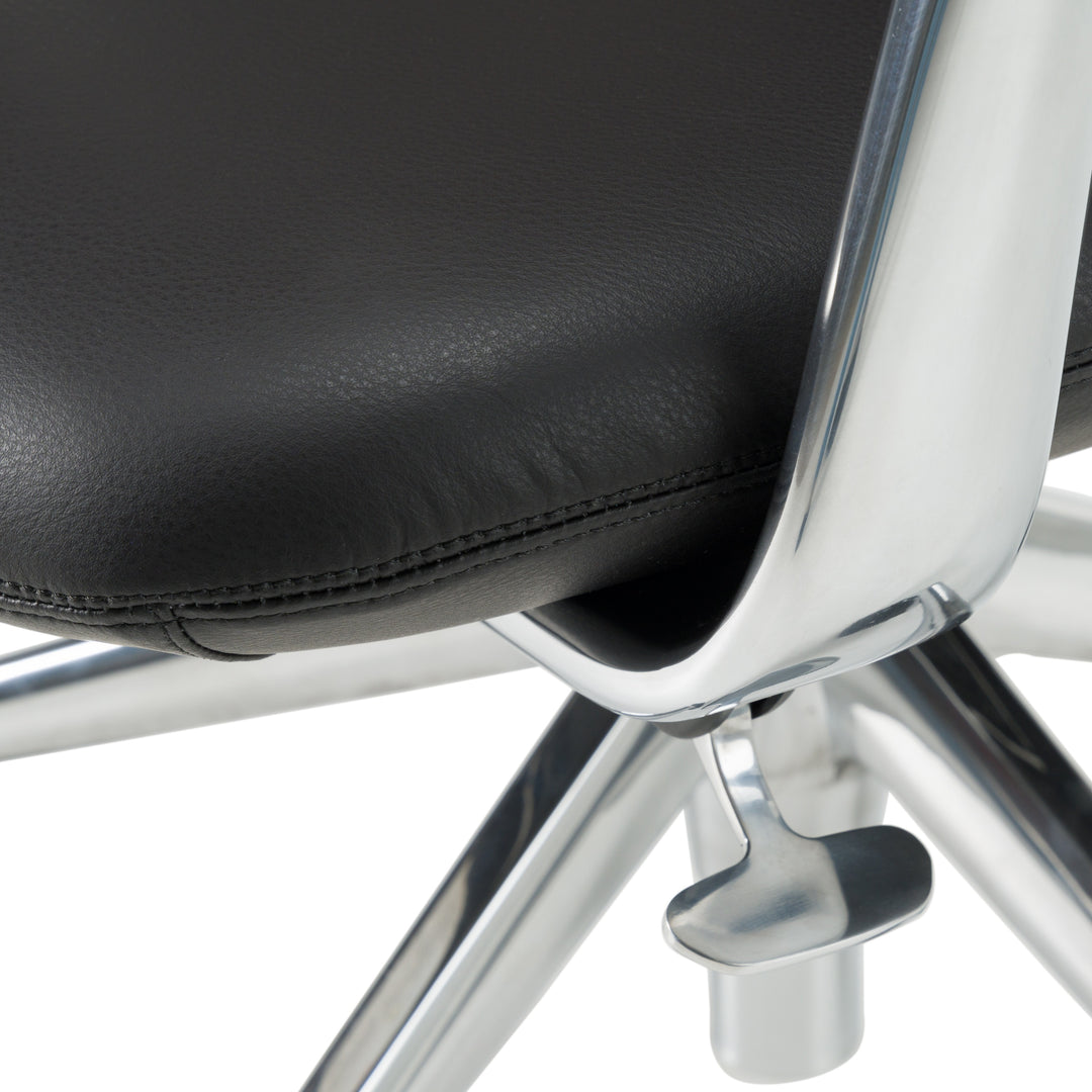 Clyne - Modern Black Vegan Leather Executive Office Chair
