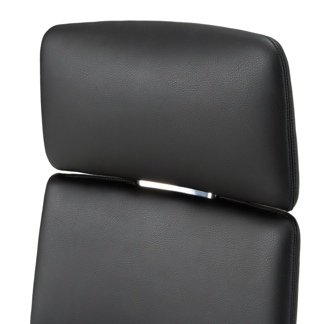 Clyne - Modern Black Vegan Leather Executive Office Chair