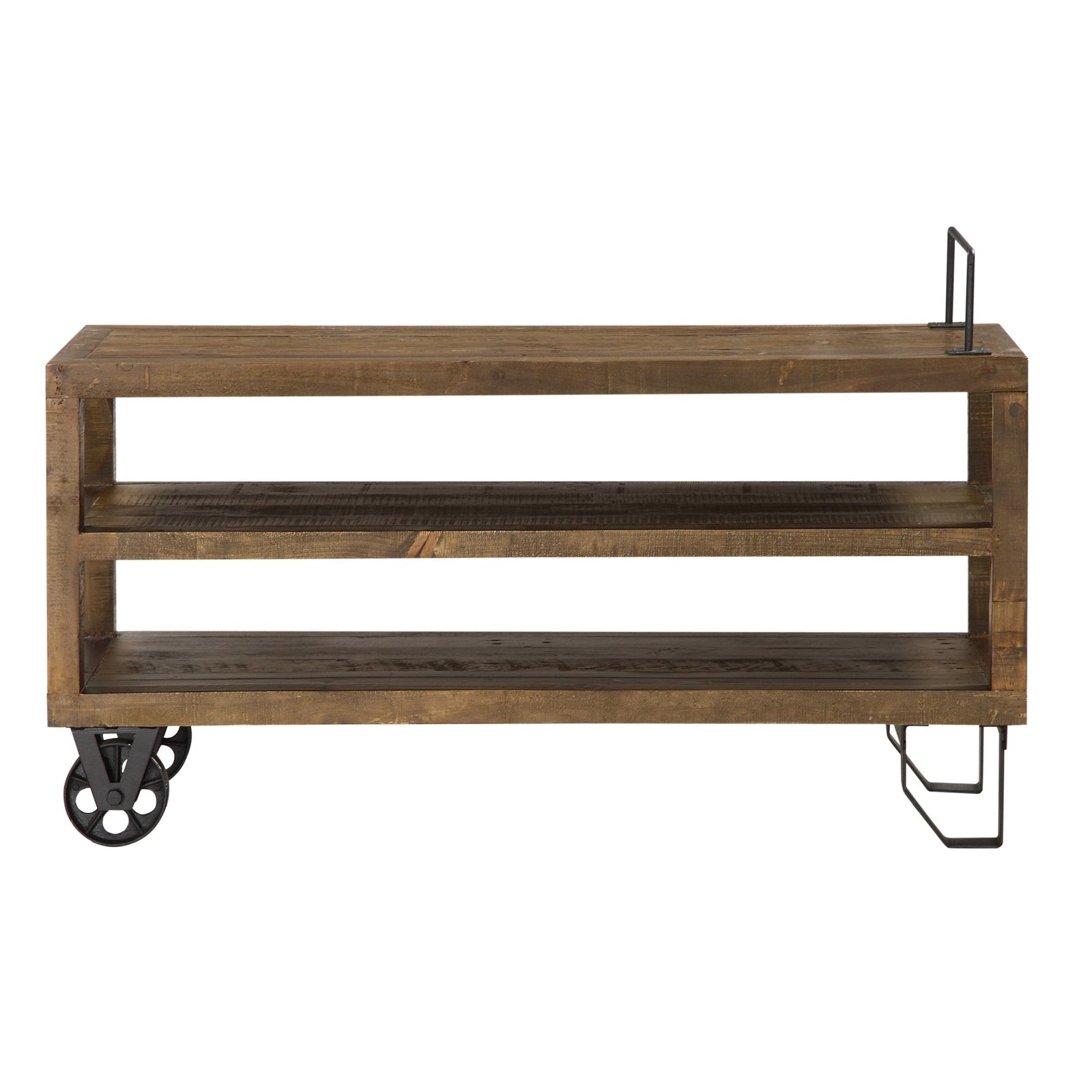 Coalburn Reclaimed Wood Media Console in Russett Brown TV Consoles modern furniture Contempo Furniture
