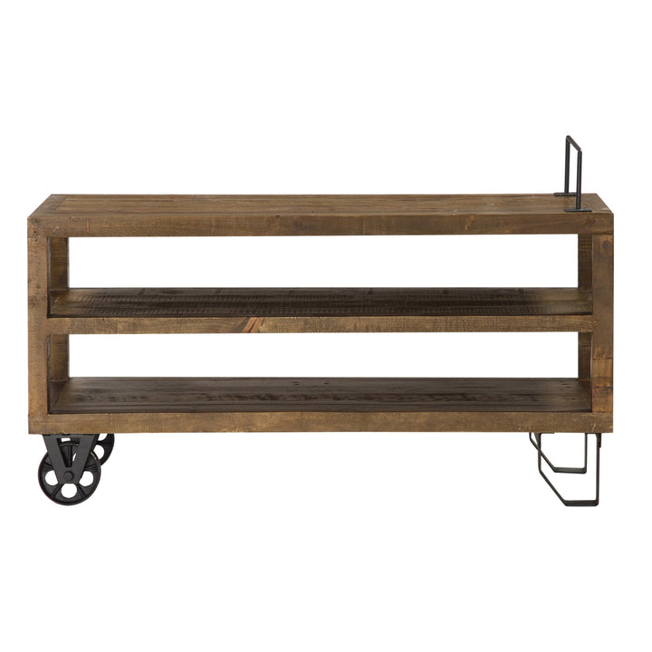 Coalburn Reclaimed Wood Media Console in Russett Brown TV Consoles modern furniture Contempo Furniture