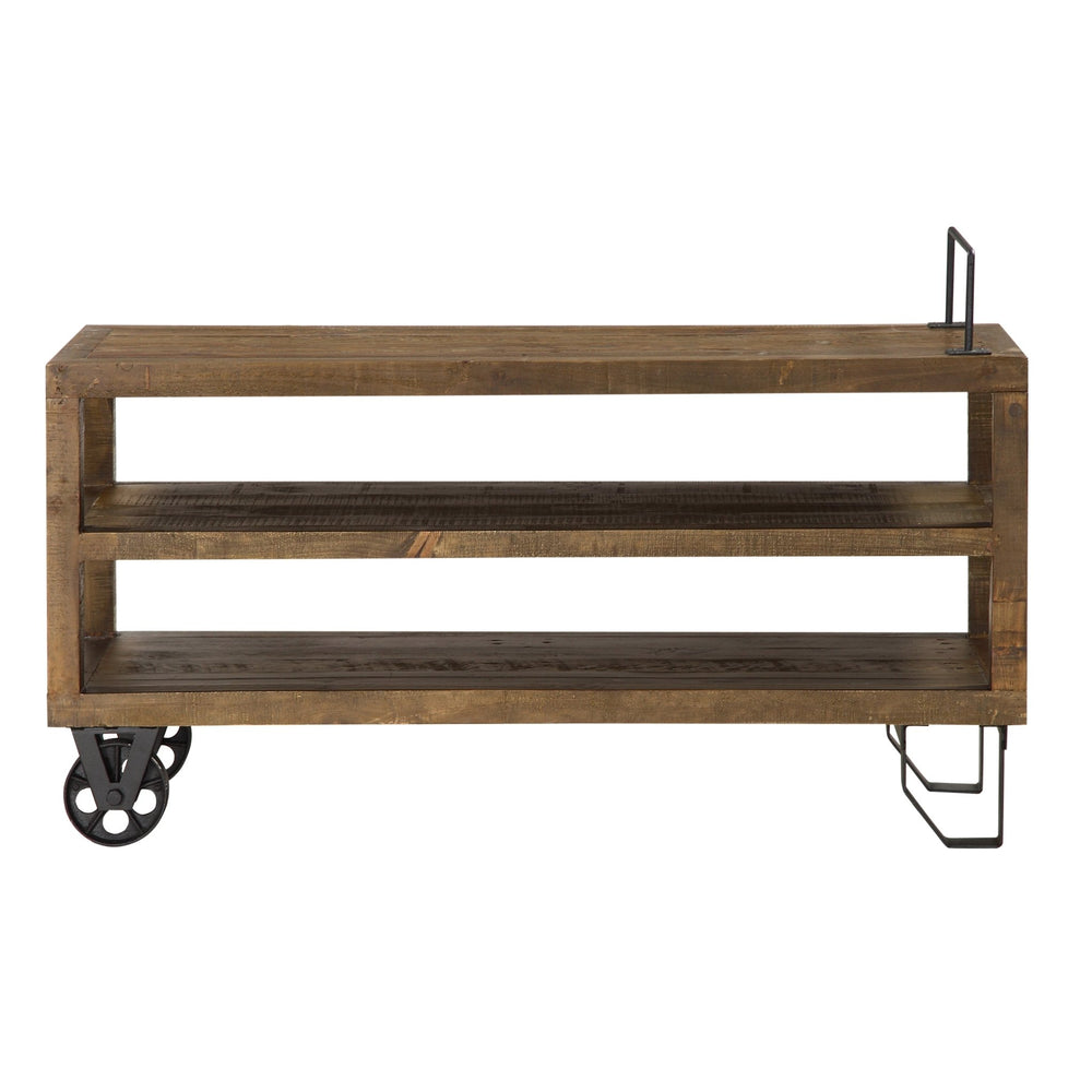 Coalburn Reclaimed Wood Media Console in Russett Brown TV Consoles modern furniture Contempo Furniture