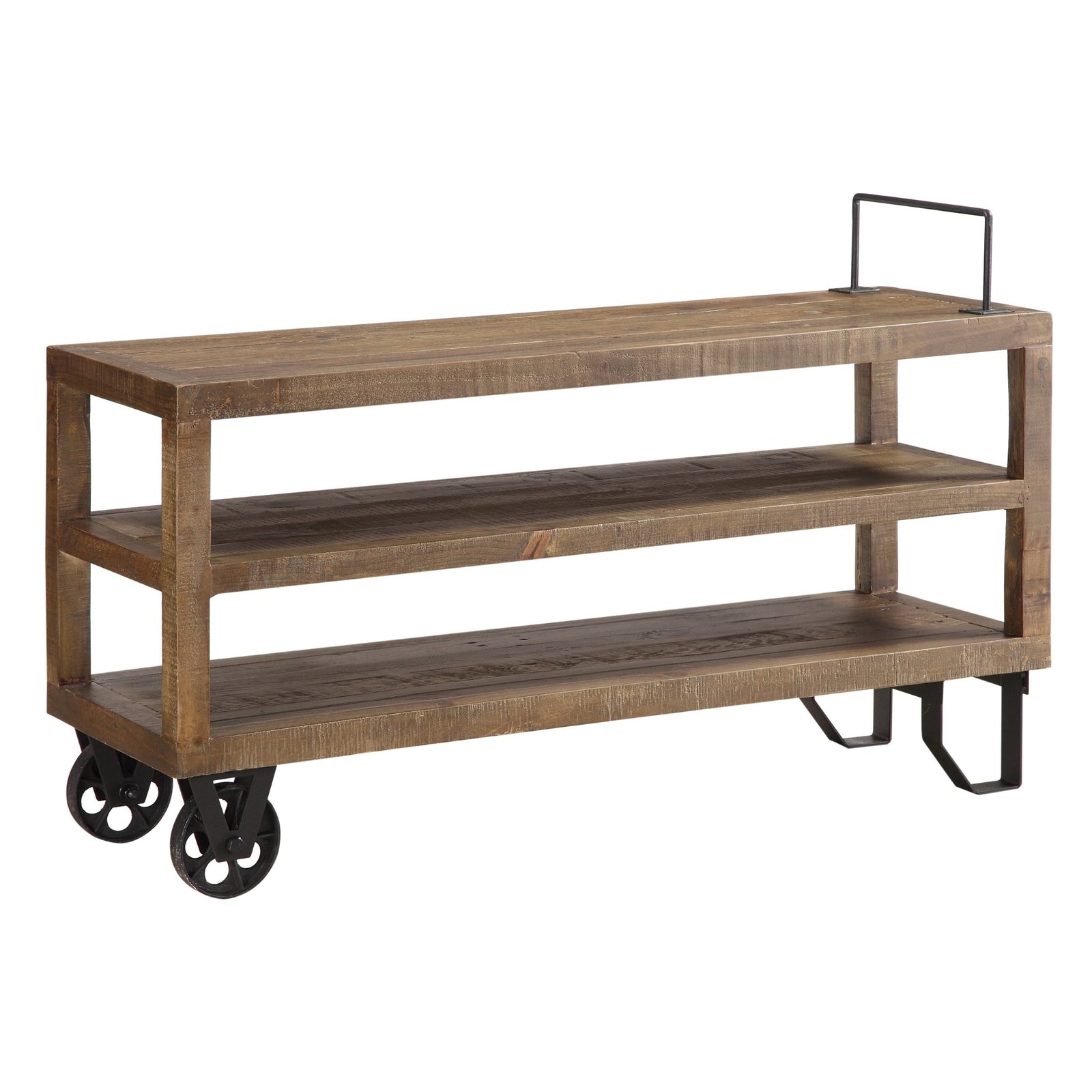 Coalburn Reclaimed Wood Media Console in Russett Brown TV Consoles modern furniture Contempo Furniture
