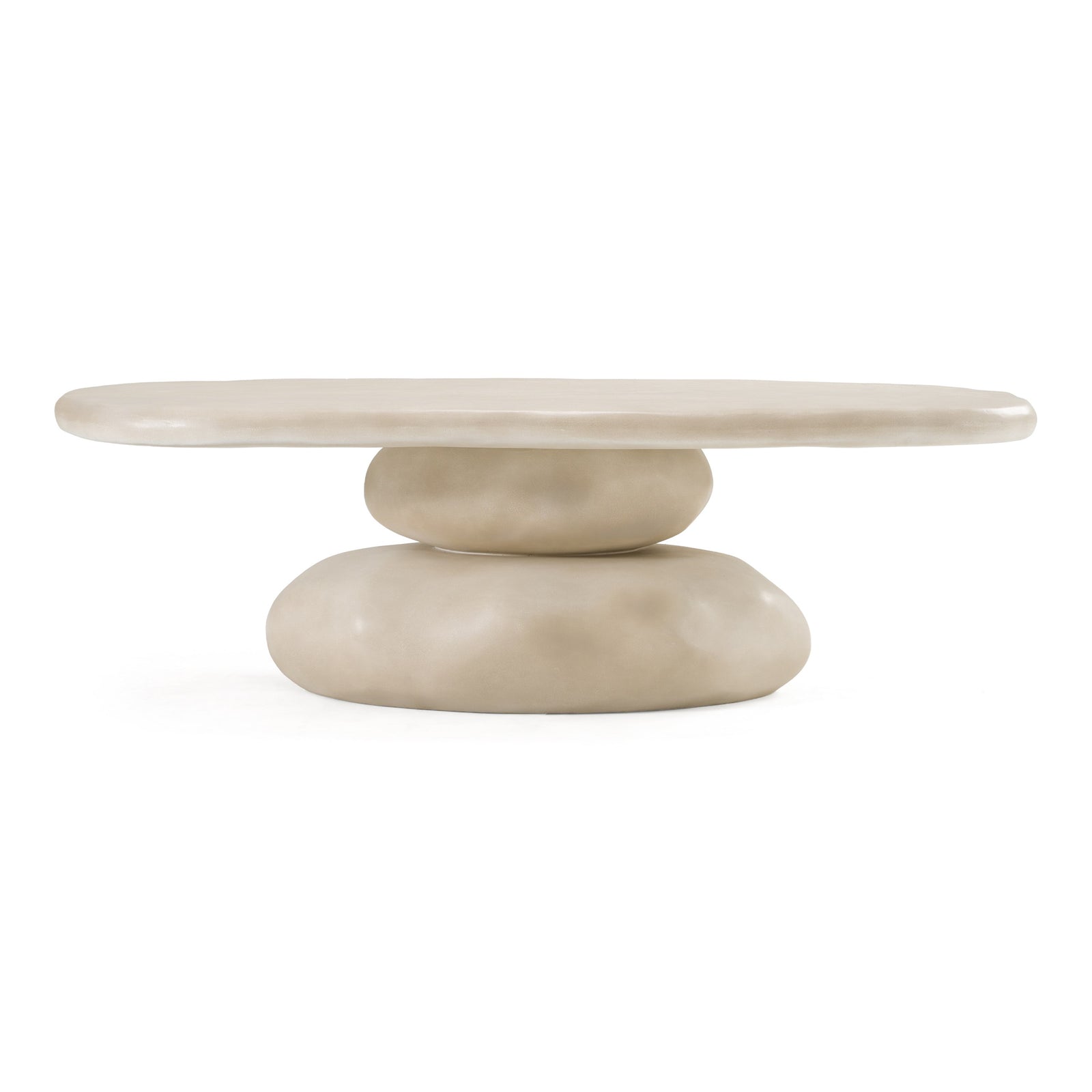 Coates - Modern Beige Concrete Coffee Table