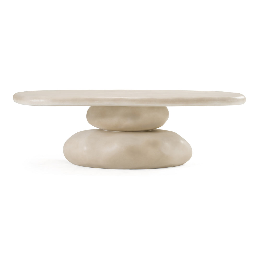Coates  Modern Beige Concrete Coffee Table