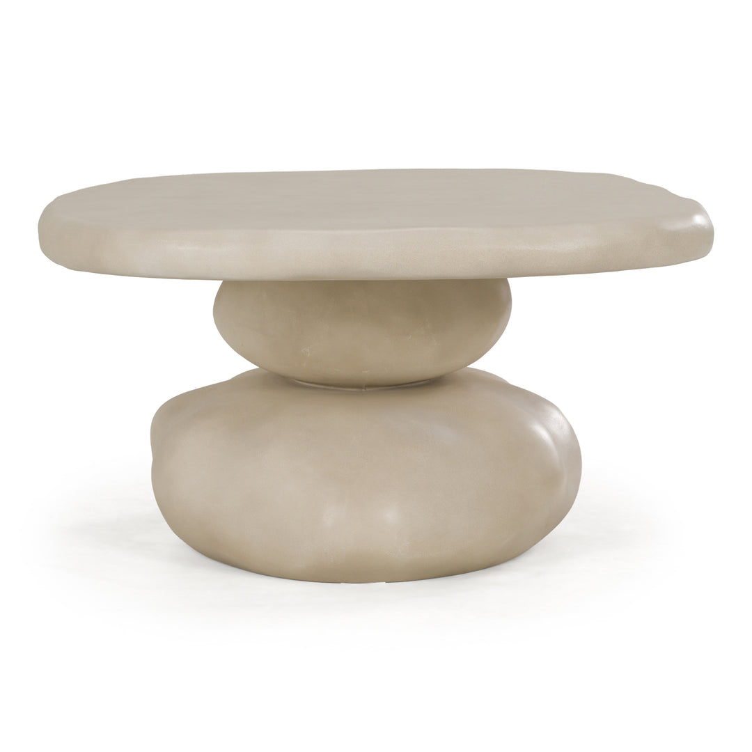 Coates - Modern Beige Concrete Coffee Table