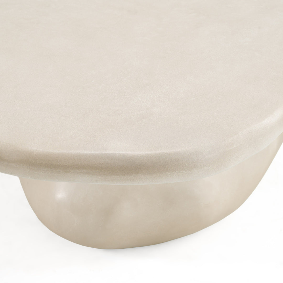 Coates - Modern Beige Concrete Coffee Table