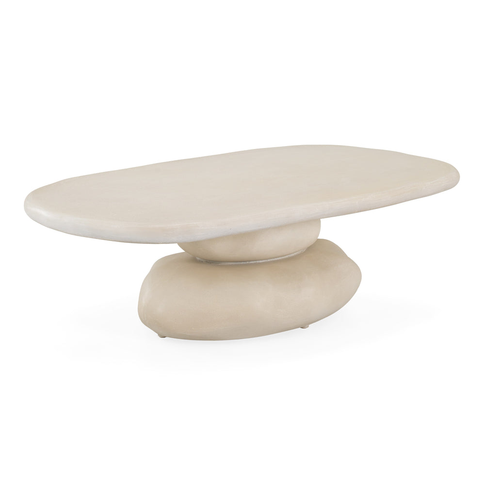 Coates - Modern Beige Fiberform Coffee Table - View 2