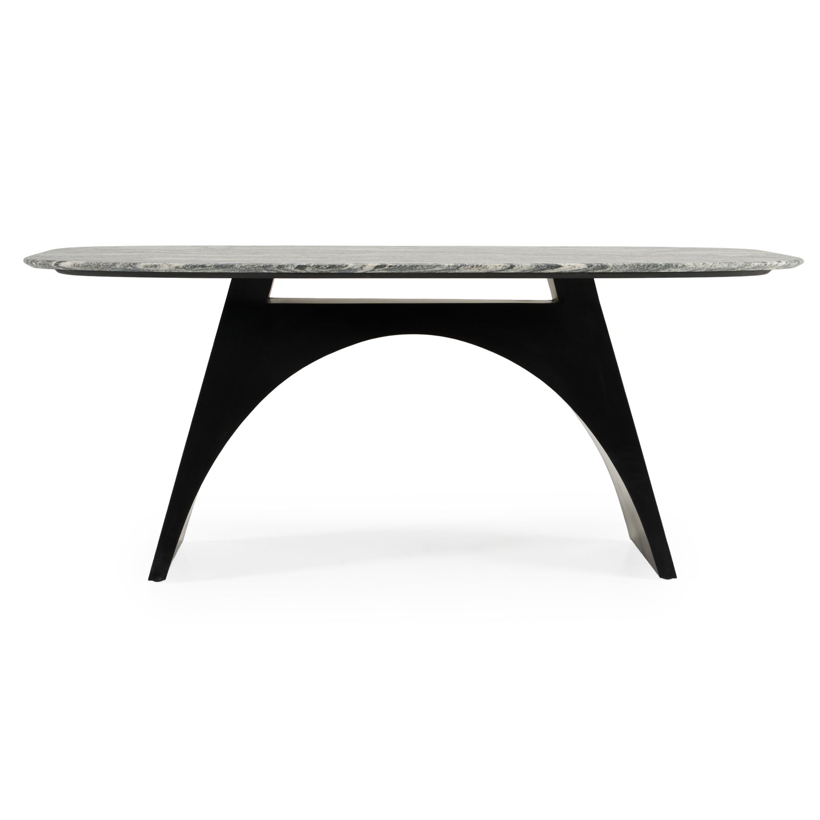 Colbert - Modern Black  and  White Marble Dining Table