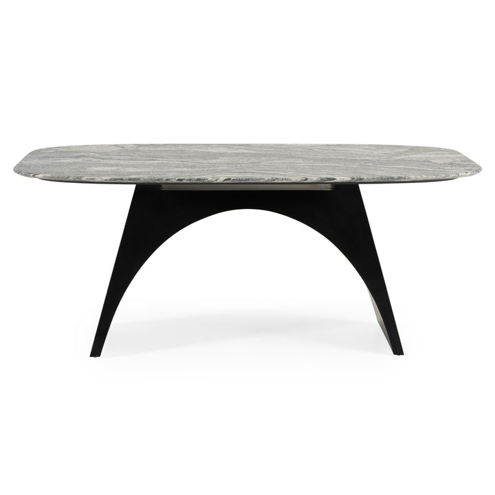 Colbert - Modern Black &amp; White Marble Dining Table
