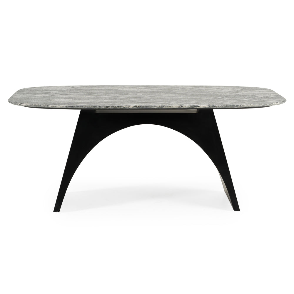 Colbert - Modern Black & White Marble Dining Table - View 2