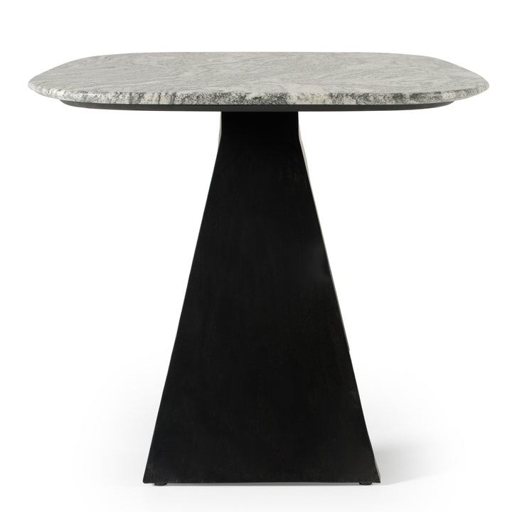 Colbert - Modern Black &amp; White Marble Dining Table